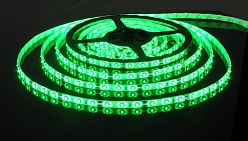 Светодиодная лента 60 LED3528, 12В, 5м, зеленый цвет, IP20